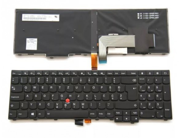 Tipkovnica za Lenovo Thinkpad Edge E531 E540 L540 L570 T540P T550 T560 P50S Backlight SLOVENSKA Č Ć Đ Š Ž